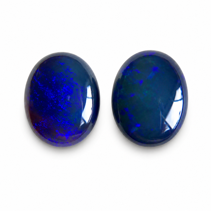 Australian jelly opal matched pair 2.63 carat total loose gemstone - Buy loose or customise