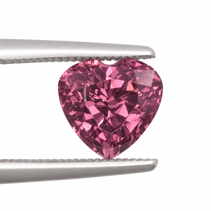 Raspberry pink Tanga garnet mixed heart cut 1.73 carats loose gemstone - Buy loose or Make your own custom jewelry