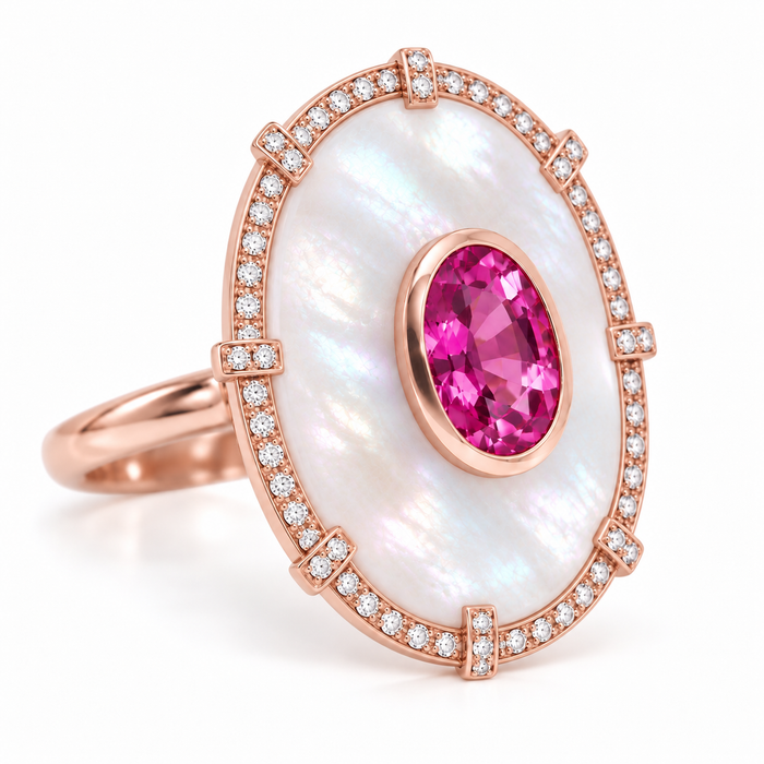 Pink Sapphire 1.19 carat 6.98x4.86x4.29mm oval cut - Buy loose or Make your own jewelry design