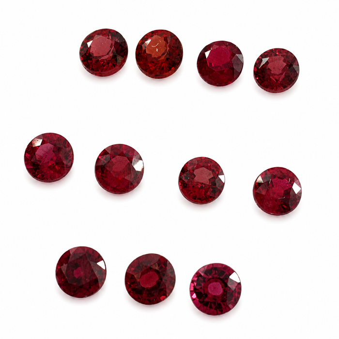 Red Spinel round cut approximately 0.22-0.25ct 3.5x2mm each - Listing is for one stone - Buy loose or customise
