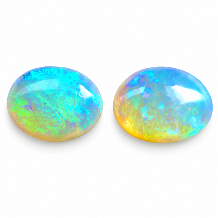 Australian jelly opal matched pair 2.53 carat total loose gemstone - Buy loose or customise