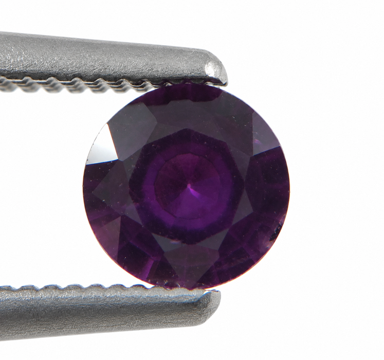 Purple Magenta Sapphire round cut 0.47 carat loose gemtone