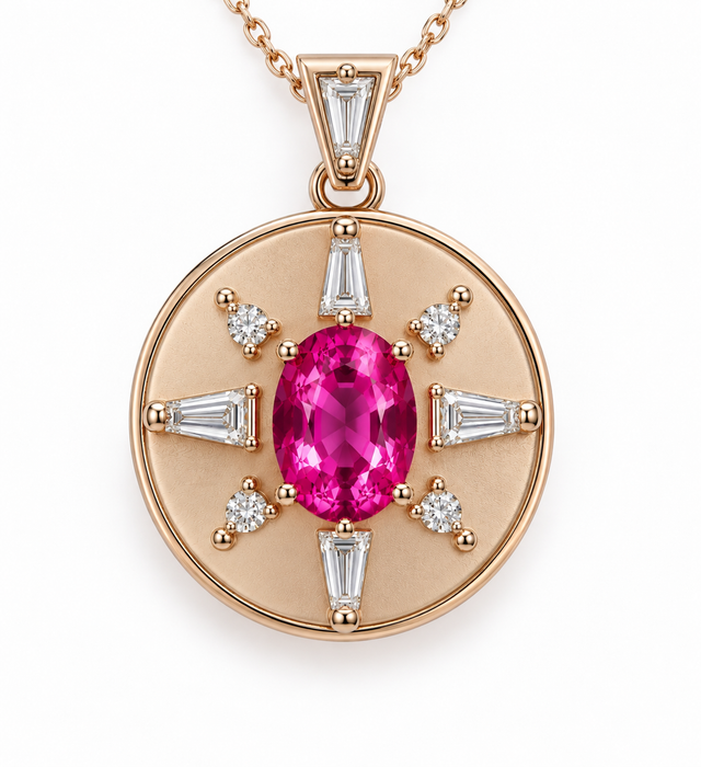 Pink Sapphire 1.19 carat 6.98x4.86x4.29mm oval cut - Buy loose or Make your own jewelry design