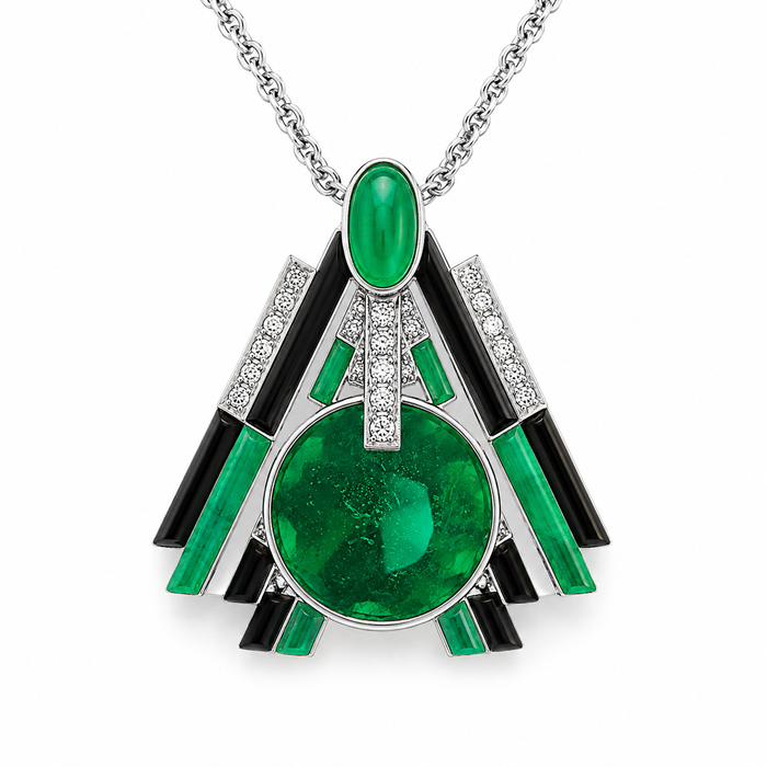 Emerald round brilliant cut 0.48 carat loose gemstone - Make a custom order
