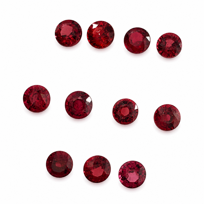Red Spinel round cut approximately 0.22-0.25ct 3.5x2mm each - Listing is for one stone - Buy loose or customise