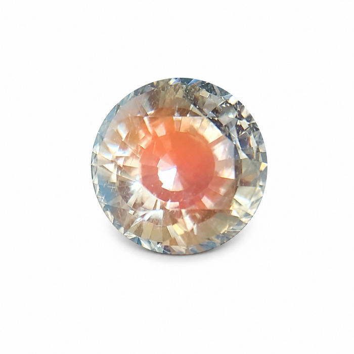 Rainbow moonstone 1.00 carat round brilliant cut loose gemstone
