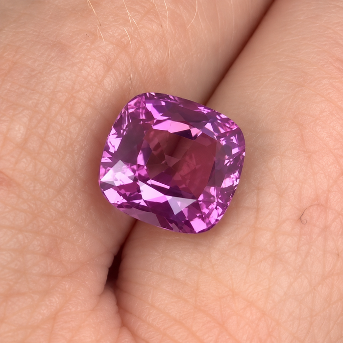 Pink Tourmaline Rubellite square cushion cut 3.65 carats loose gemstone - Make a custom order