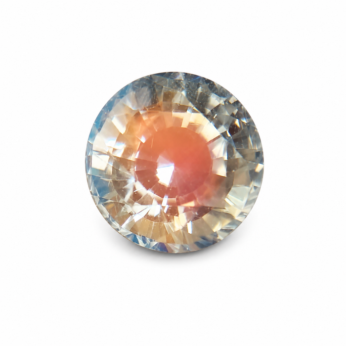 Rainbow moonstone 1.00 carat round brilliant cut loose gemstone