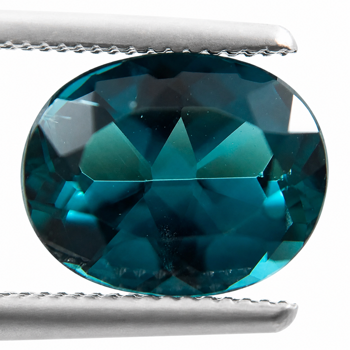 Teal Blue Indicolite Tourmaline oval cut 1.29 carat gemstone - Buy loose or make your own custom jewelry