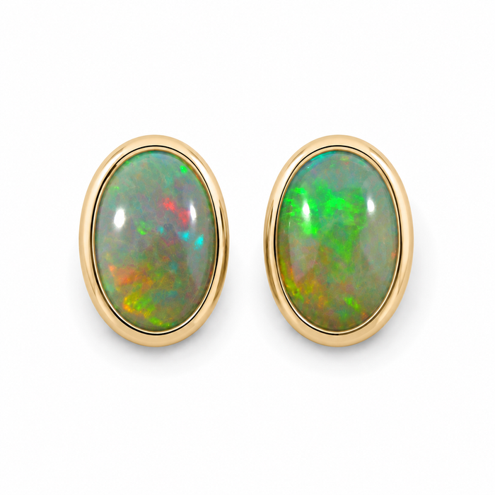 Australian jelly opal matched pair 3.16 carat total loose gemstone - Buy loose or customise
