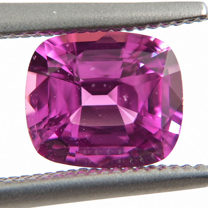 Unheated Treatment Pink Sapphire 1.25 carat 6.53x5.72x3.72mm rectangle cushion cut