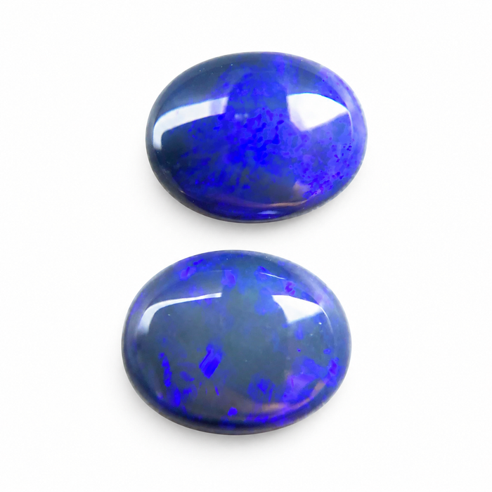 Australian jelly opal matched pair 2.63 carat total loose gemstone - Buy loose or customise