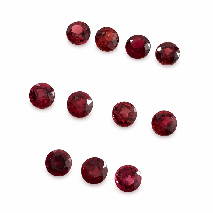 Red Spinel round cut approximately 0.22-0.25ct 3.5x2mm each - Listing is for one stone - Buy loose or customise