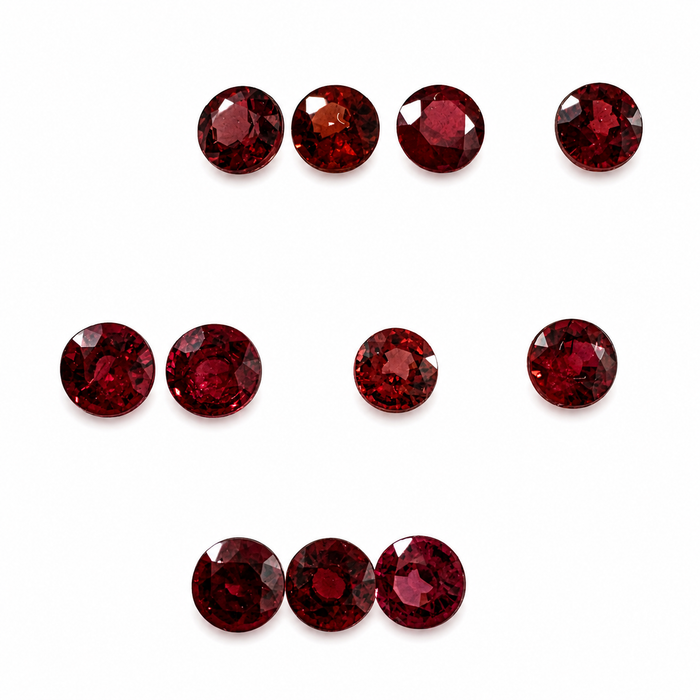 Red Spinel round cut approximately 0.22-0.25ct 3.5x2mm each - Listing is for one stone - Buy loose or customise