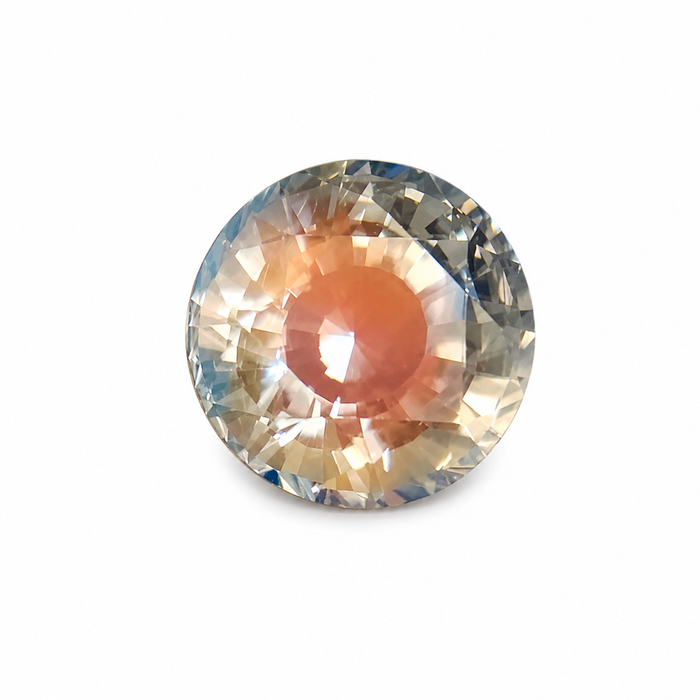 Rainbow moonstone 1.00 carat round brilliant cut loose gemstone