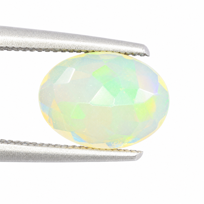 Ethiopian opal 1.45 carat faceted oval cut loose gemstone - Buy loose or make a custom order
