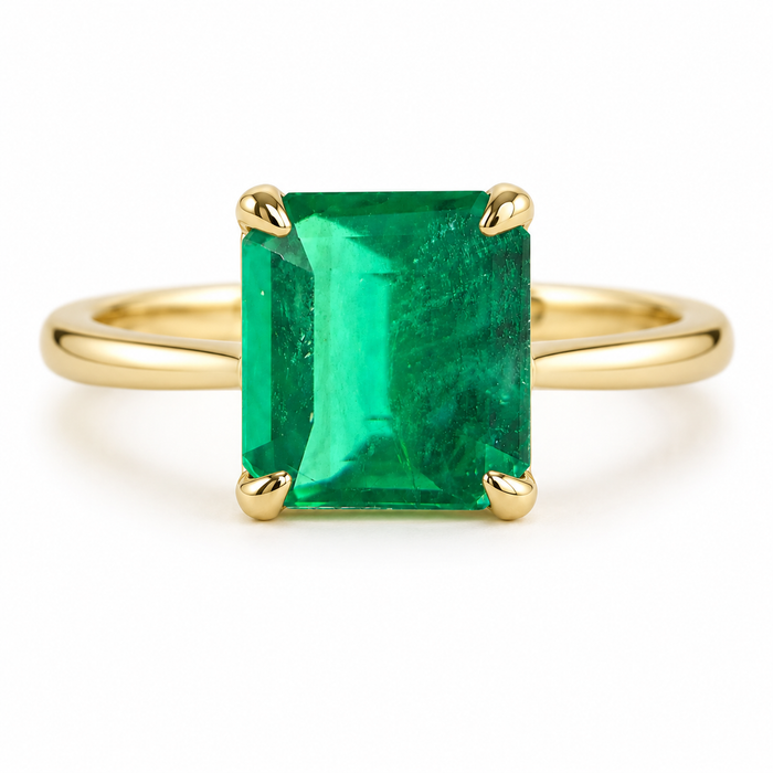 Emerald 0.97 carats Square emerald cut loose gemstone