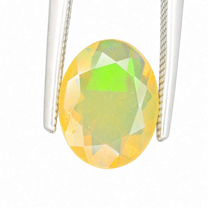 Ethiopian opal 1.28 carat faceted oval cut loose gemstone - Buy loose or make a custom order