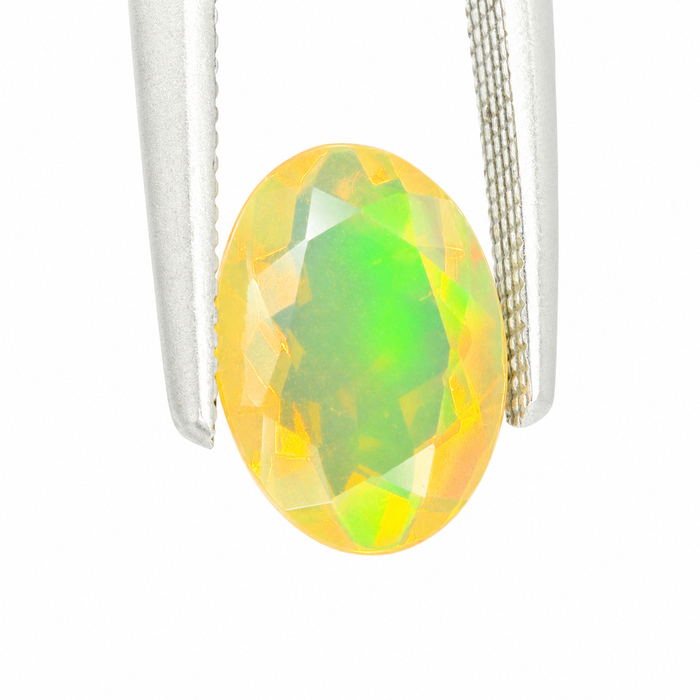 Ethiopian opal 1.45 carat faceted oval cut loose gemstone - Buy loose or make a custom order