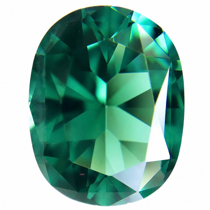 Teal blue green tourmaline cushion cut 1.77 carat loose gemstone - Buy loose or customise