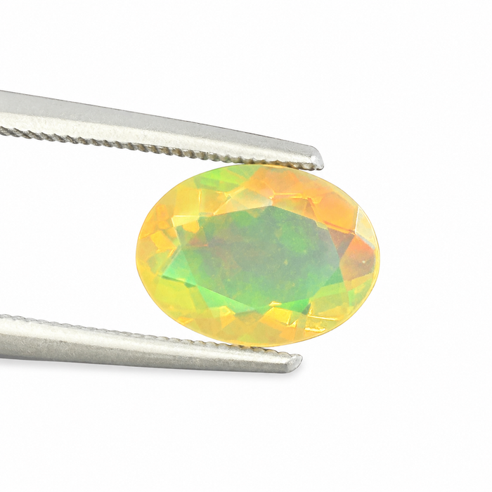 Ethiopian opal 1.45 carat faceted oval cut loose gemstone - Buy loose or make a custom order