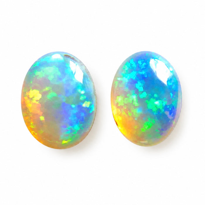 Australian jelly opal matched pair 1.43 carat total loose gemstone - Buy loose or customise