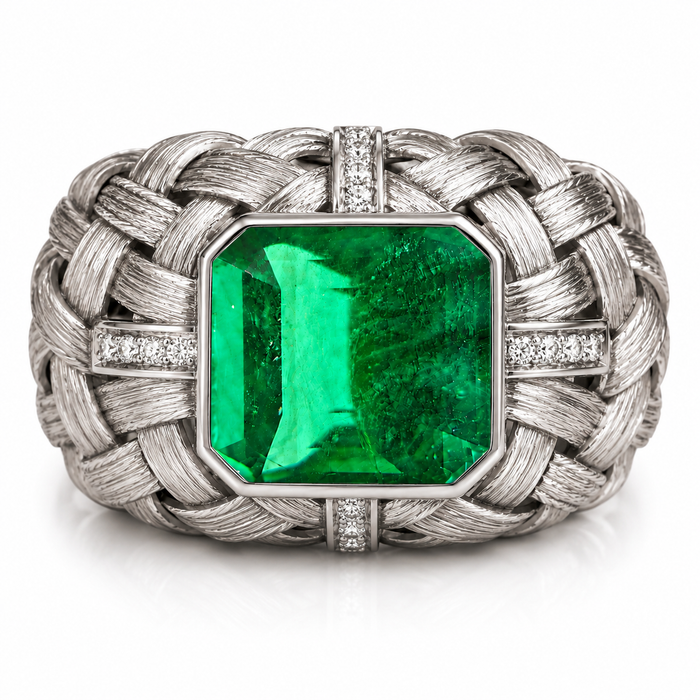 Emerald 0.97 carats Square emerald cut loose gemstone
