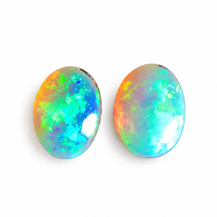 Australian jelly opal matched pair 1.43 carat total loose gemstone - Buy loose or customise