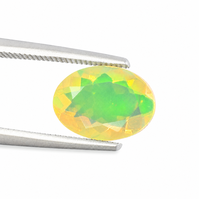 Ethiopian opal 1.45 carat faceted oval cut loose gemstone - Buy loose or make a custom order