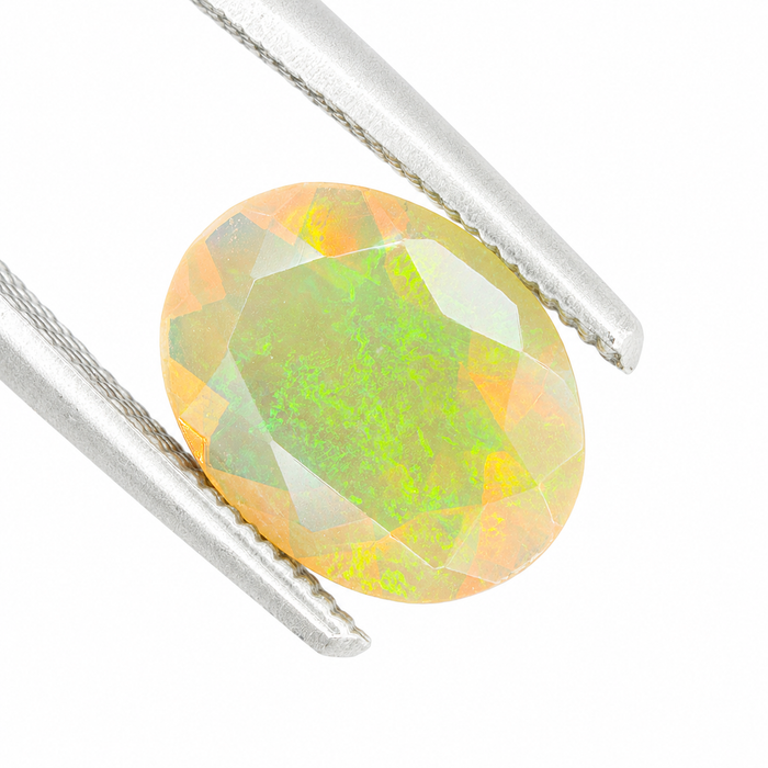Ethiopian opal 1.07 carat faceted oval cut loose gemstone - Buy loose or make a custom order