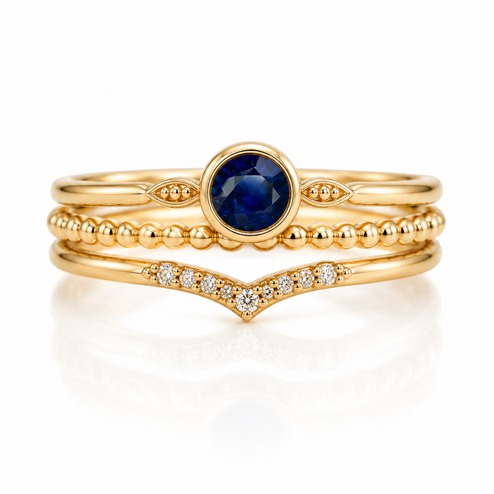 Ceylon sapphire round cut 0.65 carat loose gemstone - Buy loose or Make your own custom jewelry design