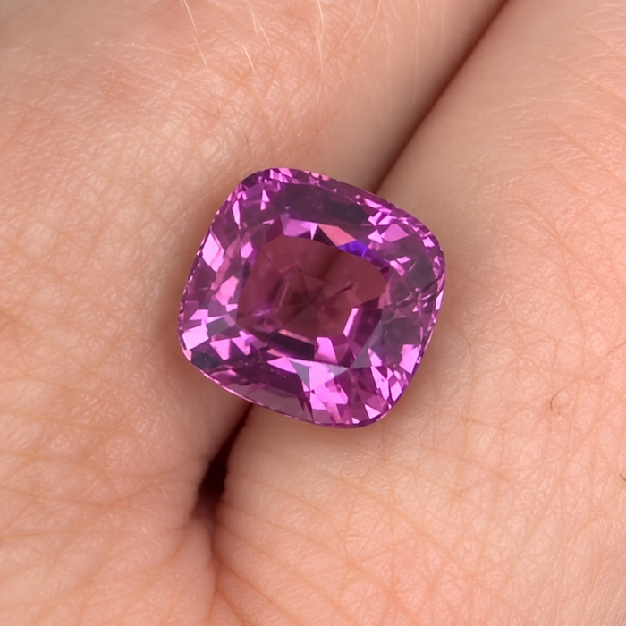 Pink Tourmaline Rubellite square cushion cut 3.65 carats loose gemstone - Make a custom order