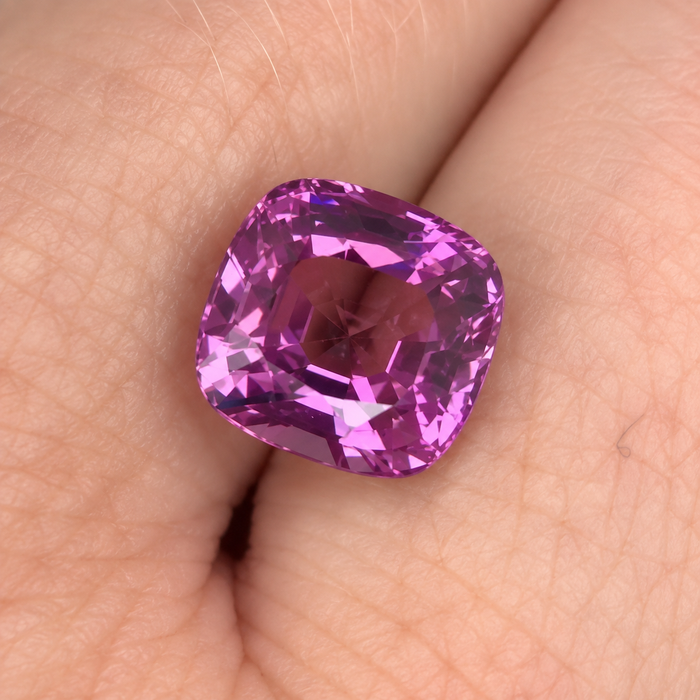 Pink Tourmaline Rubellite square cushion cut 3.65 carats loose gemstone - Make a custom order