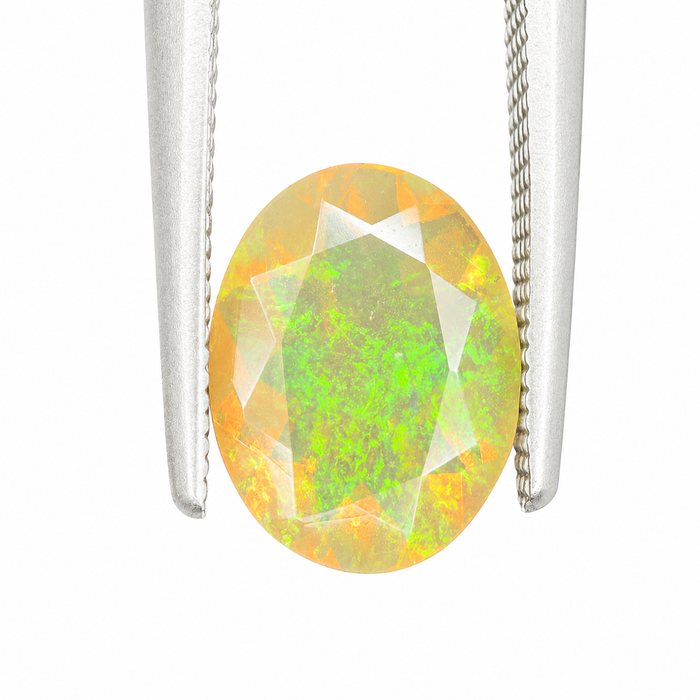 Ethiopian opal 1.07 carat faceted oval cut loose gemstone - Buy loose or make a custom order