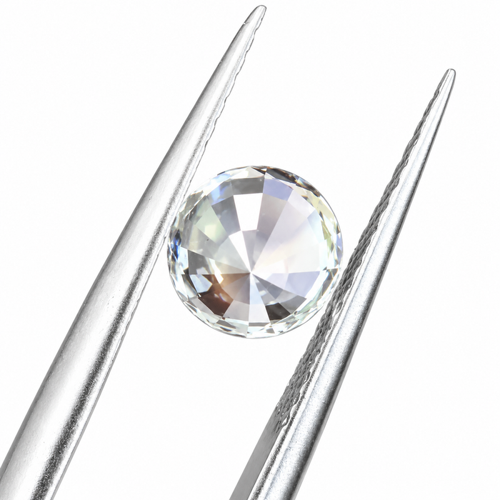 Rainbow moonstone 1.00 carat round brilliant cut loose gemstone