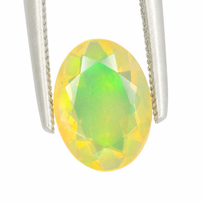 Ethiopian opal 1.45 carat faceted oval cut loose gemstone - Buy loose or make a custom order