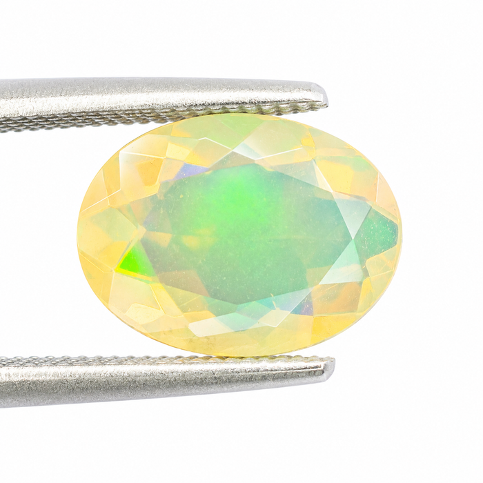 Ethiopian opal 1.45 carat faceted oval cut loose gemstone - Buy loose or make a custom order