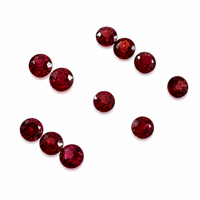 Red Spinel round cut approximately 0.22-0.25ct 3.5x2mm each - Listing is for one stone - Buy loose or customise