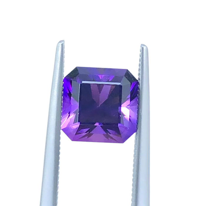Amethyst 2.58 carat square emerald cut loose gemstone - Buy loose or customise