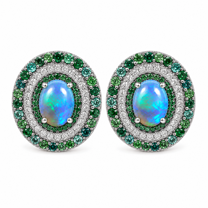 Australian jelly opal matched pair 1.67 carat total loose gemstone - Buy loose or customise