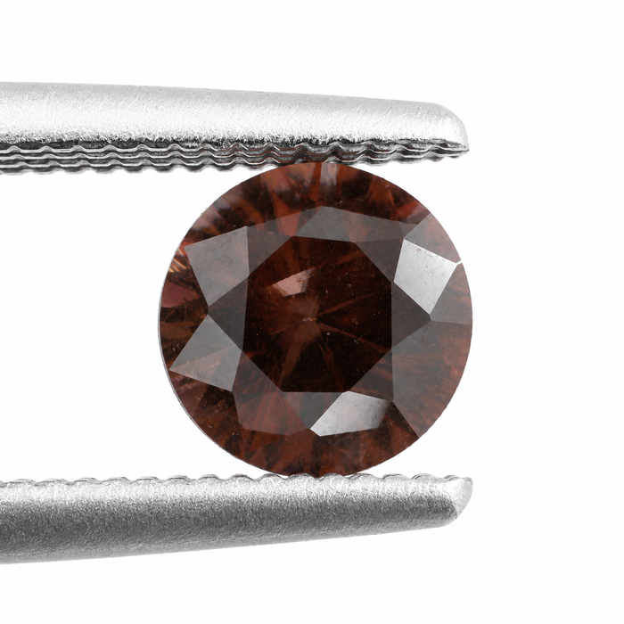 Red Zircon round cut 0.66-0.76ct 5x3mm approximately each loose gemstone - price is per stone - Buy loose or customise