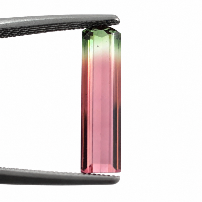 Watermelon tourmaline fancy baguette cut 1.73 carat loose gemstone - Buy loose or customise