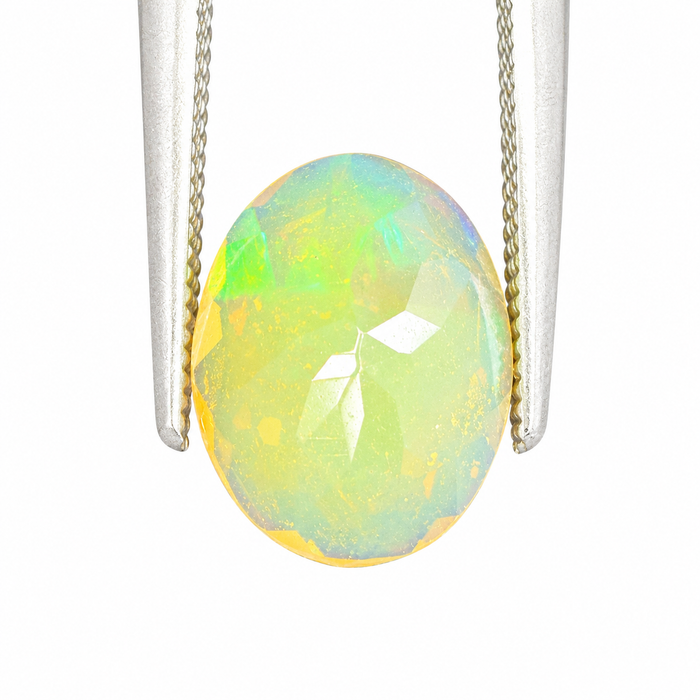 Ethiopian opal 1.28 carat faceted oval cut loose gemstone - Buy loose or make a custom order