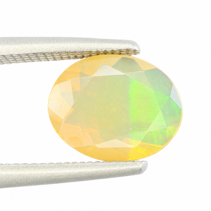 Ethiopian opal 1.28 carat faceted oval cut loose gemstone - Buy loose or make a custom order