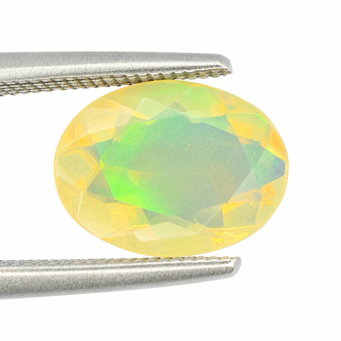 Ethiopian opal 1.45 carat faceted oval cut loose gemstone - Buy loose or make a custom order