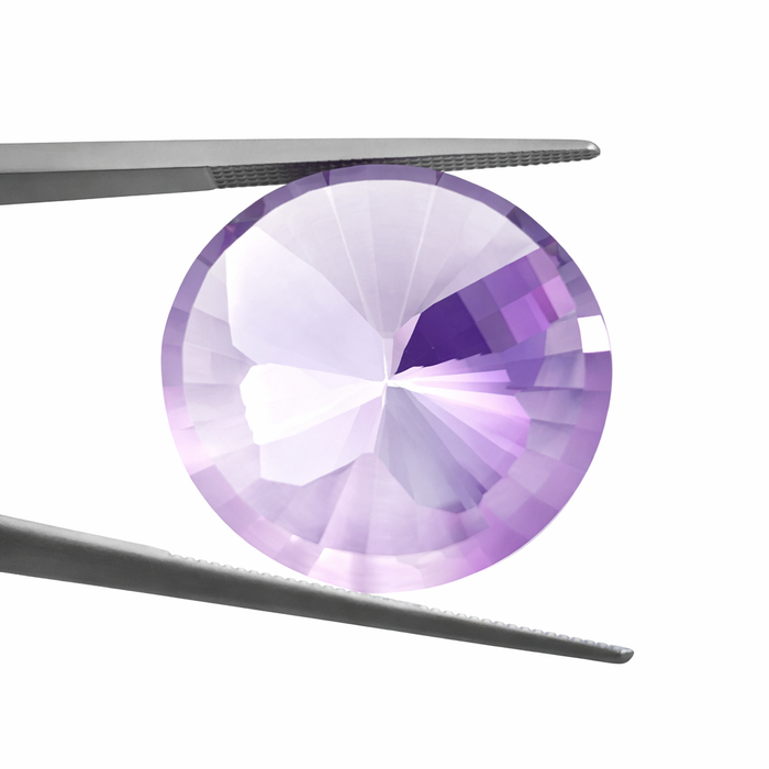 Amethyst unique German laser butterfly mixed cut 20.01 carat loose gemstone - Buy loose or customise