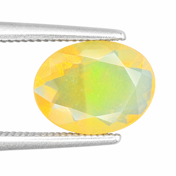 Ethiopian opal 1.28 carat faceted oval cut loose gemstone - Buy loose or make a custom order