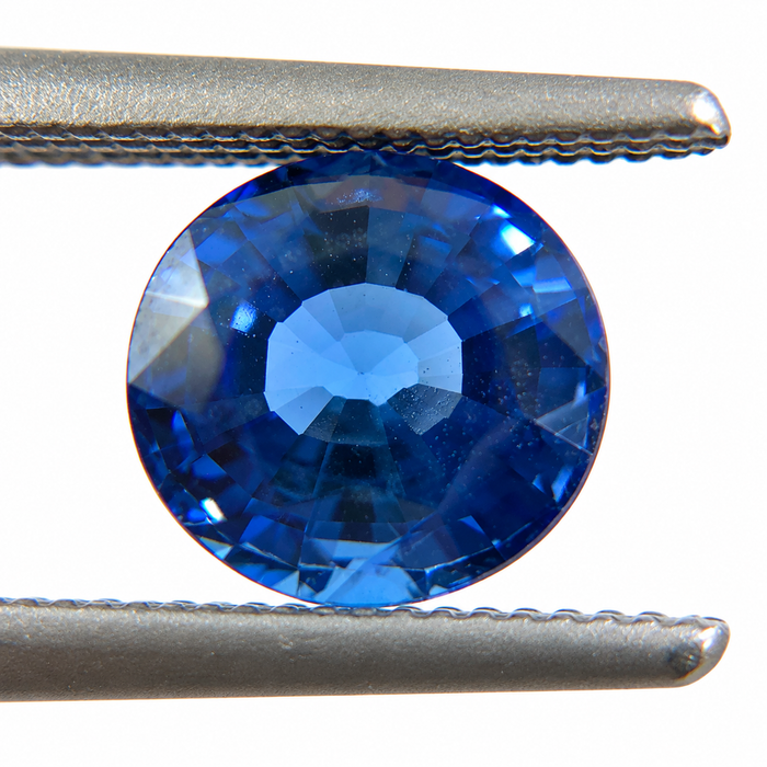 Natural blue Ceylon Sapphire oval cushion cut 6.8x6.2mm 1.71 carat gemstone