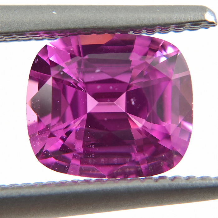 Unheated Treatment Pink Sapphire 1.25 carat 6.53x5.72x3.72mm rectangle cushion cut