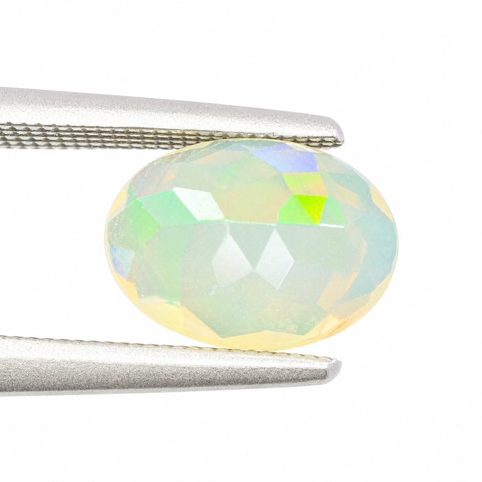 Ethiopian opal 1.45 carat faceted oval cut loose gemstone - Buy loose or make a custom order